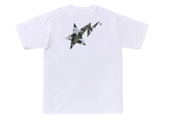 STA OVER PRINT 1ST CAMO BAPE STA TEE